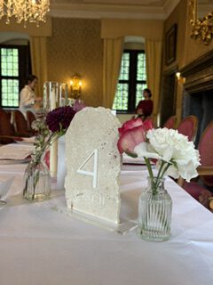 Tischdekoration Schloss Ehreshoven